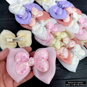 Дитячі заколки 10254 (Ціна за 10 шт.)  11см.